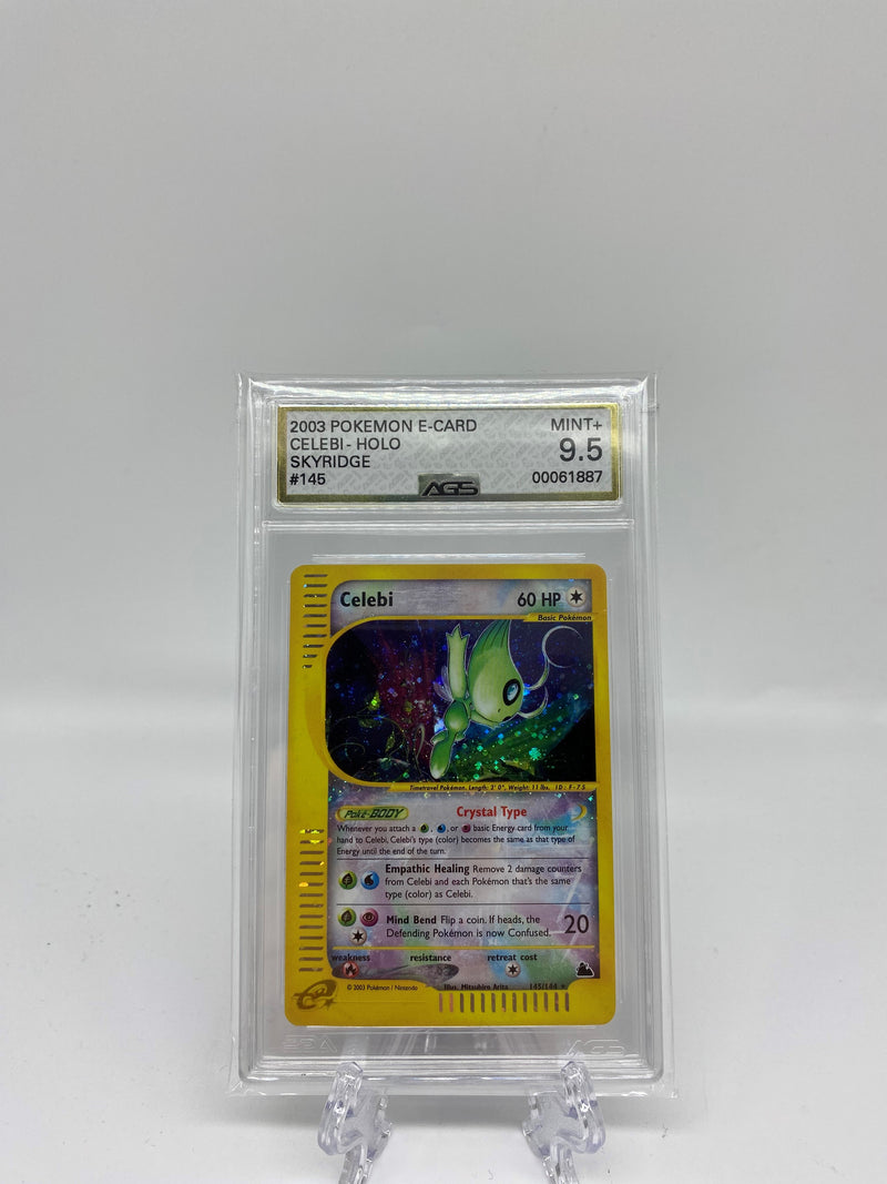 AGS Graded 2003 Pokemon E-Card Skyridge Celebi 9.5