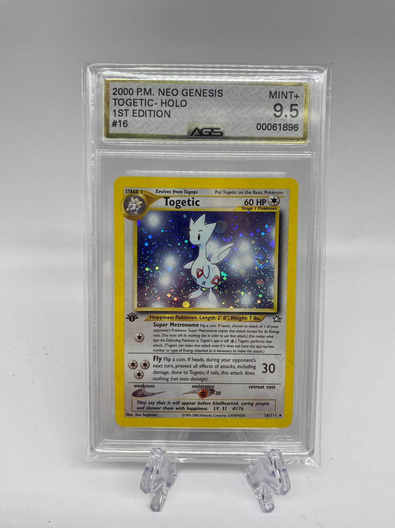 AGS Graded Pokémon Togetic Holo 1st Edition 9.5