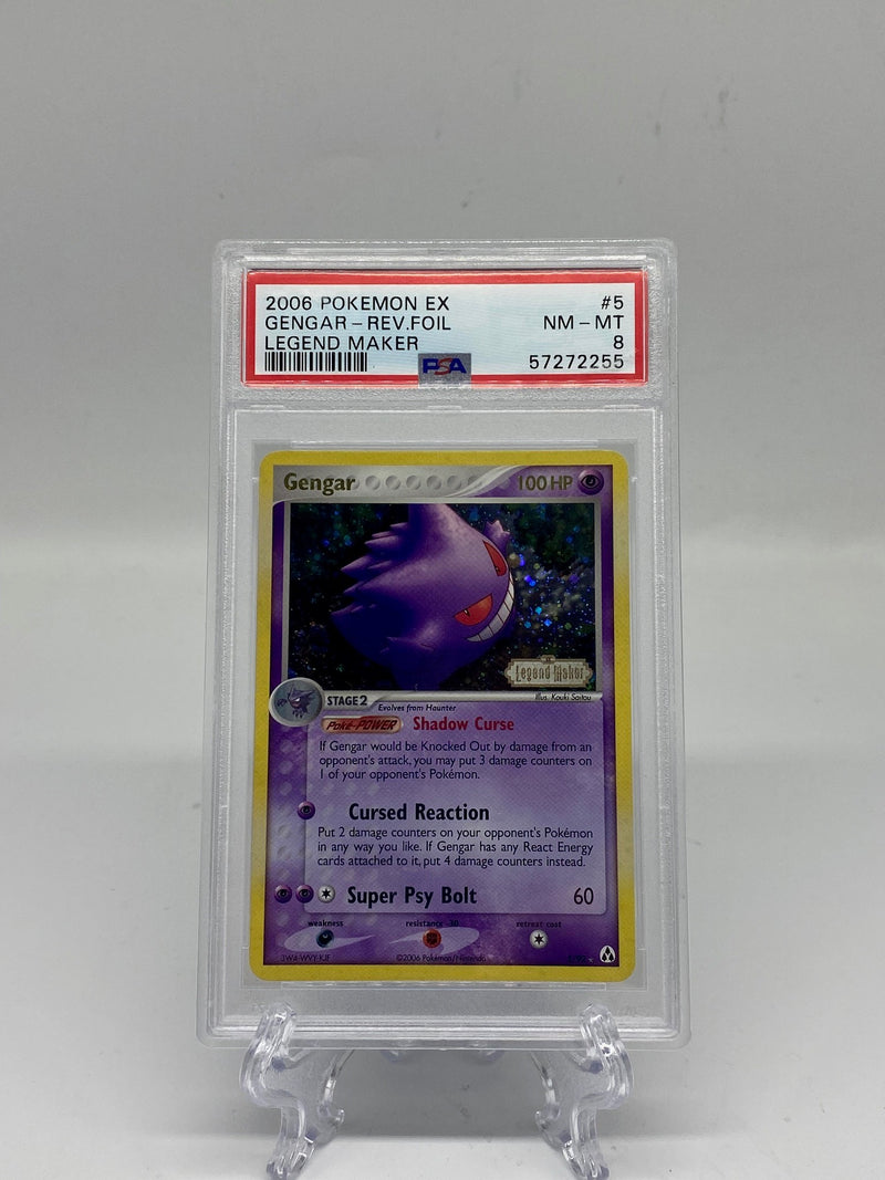 PSA Graded Pokemon Gengar - Holo 8