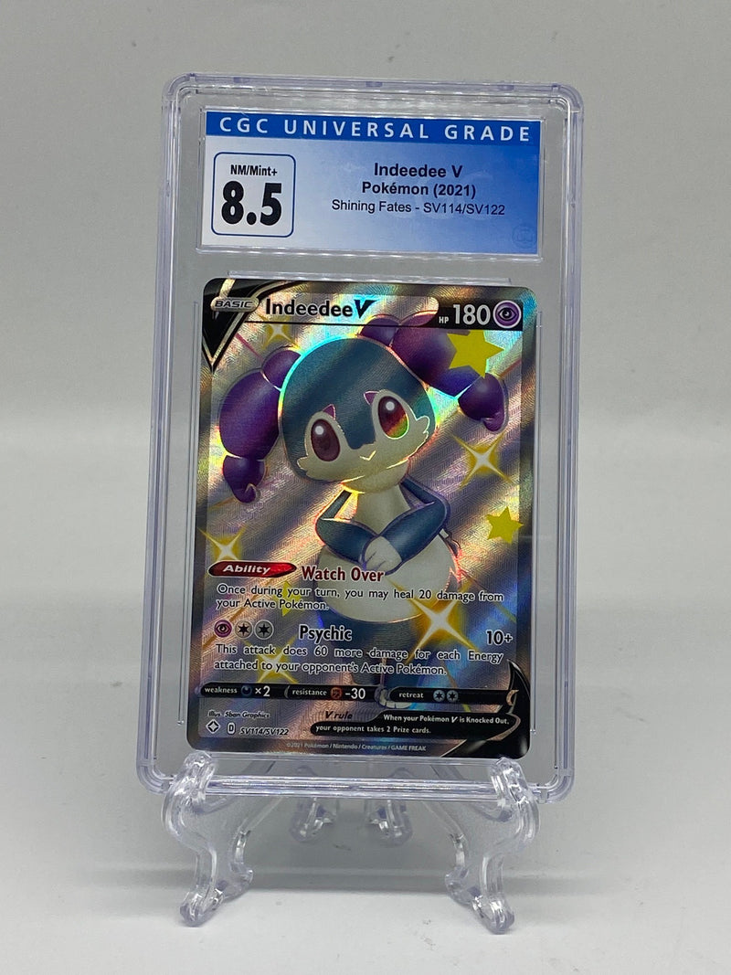 CGC Graded Pokemon Indeedee V 8.5