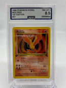AGS Graded 1999 Pokemon Fossil Moltres 1st Edition 27/62 8.5