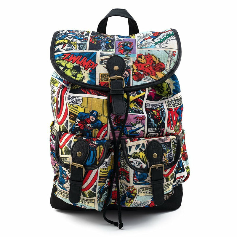 Loungefly Marvel Comic Slouch Backpack