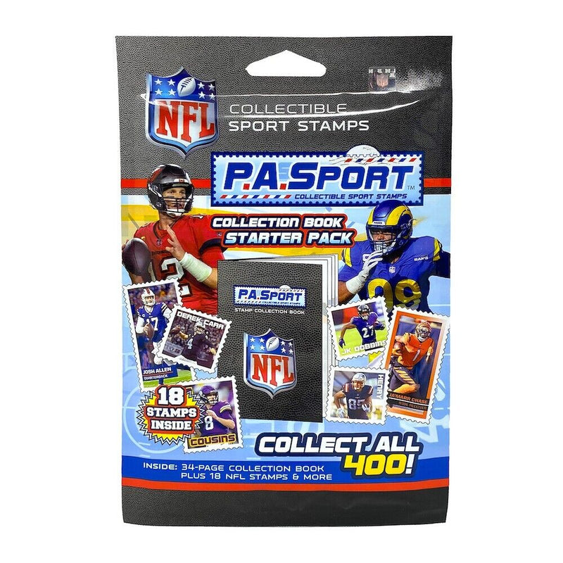 P.A. Sport Collectible Sport NFL Stamps Collection Book