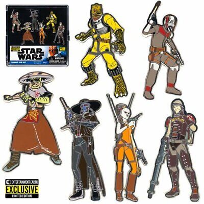 Star Wars Bounty Hunters Enamel Pin 6-Pack - EE Exclusive
