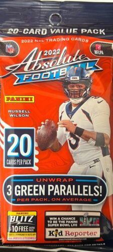 2022 Panini Absolute Football Fat Pack (20-Cards)