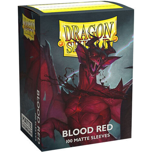 Dragon Shield Matte Sleeves - Blood Red (100-Pack)