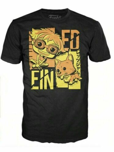 New Funko POP Tee Cowboy Bebop Ed and Ein T-Shirt