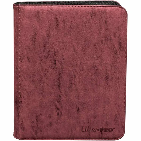 Ultra Pro: Zippered 9-Pocket Premium Pro-Binder: Suede Red