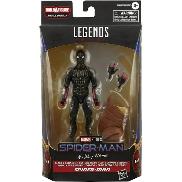 Marvel Legends Series Black & Gold Suit Spider-Man - Action Figure