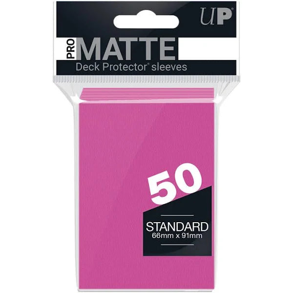 Ultra Pro 50 Matte Pink Deck Protector Sleeves