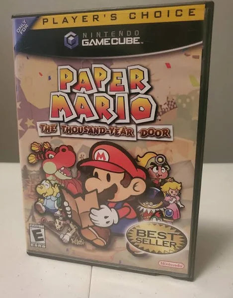Paper Mario the Thousand Door Gamecube Game (No Manual)