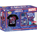 Patriotic Age Captain America 2X-LARGET-Shirt & Funko Pop!