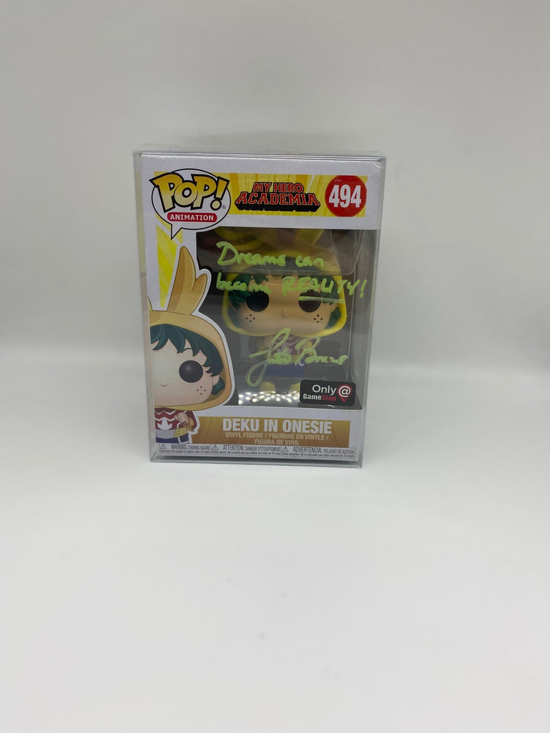 Signed Deku In Onesie Funko Pop #494