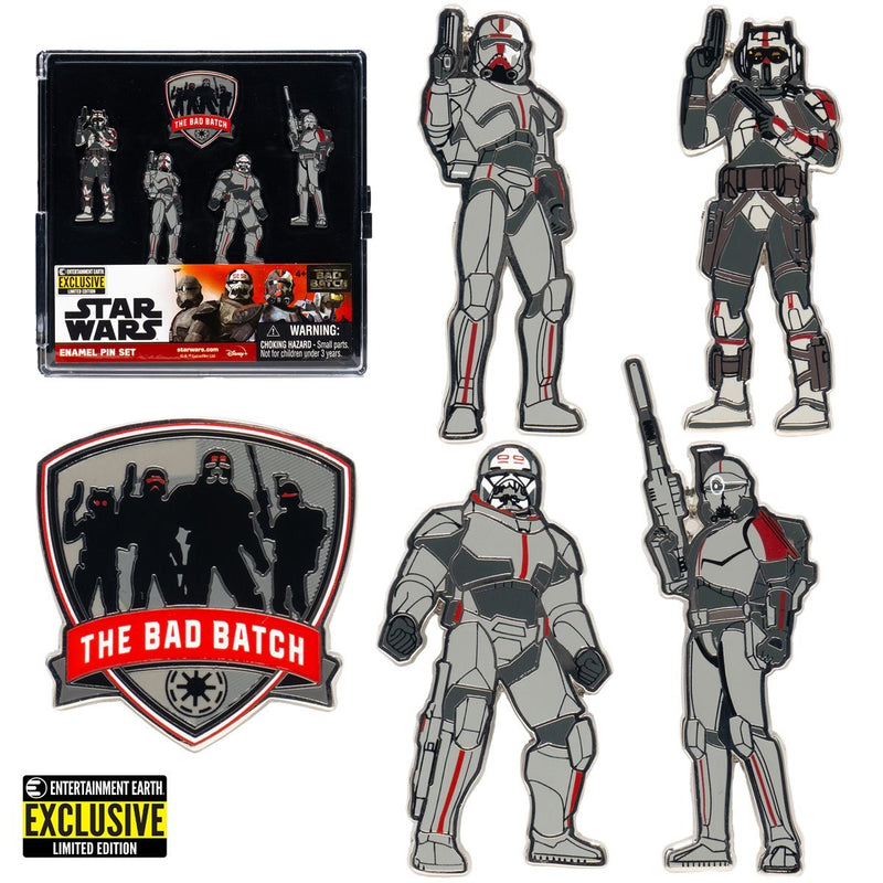 Star Wars: The Bad Batch Enamel Pin 5-Pack – Exclusive