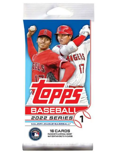 MLB Topps 2022 Series 1 Baseball Trading Card 16 Card Pack