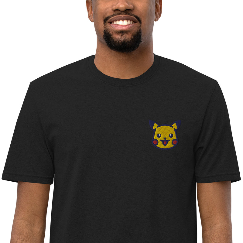 Embroidered Pikachu Logo T Shirt