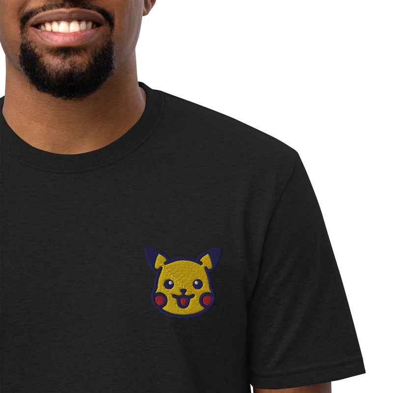 Embroidered Pikachu Logo T Shirt