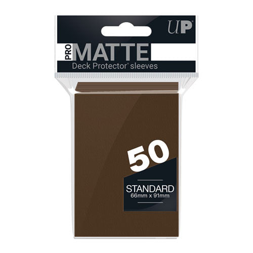 Ultra Pro 50 Matte Brown Deck Protector Sleeves